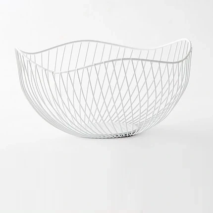 Creative Lotus Leaf Irregular Edge Simple Modern Iron Fruit Basket