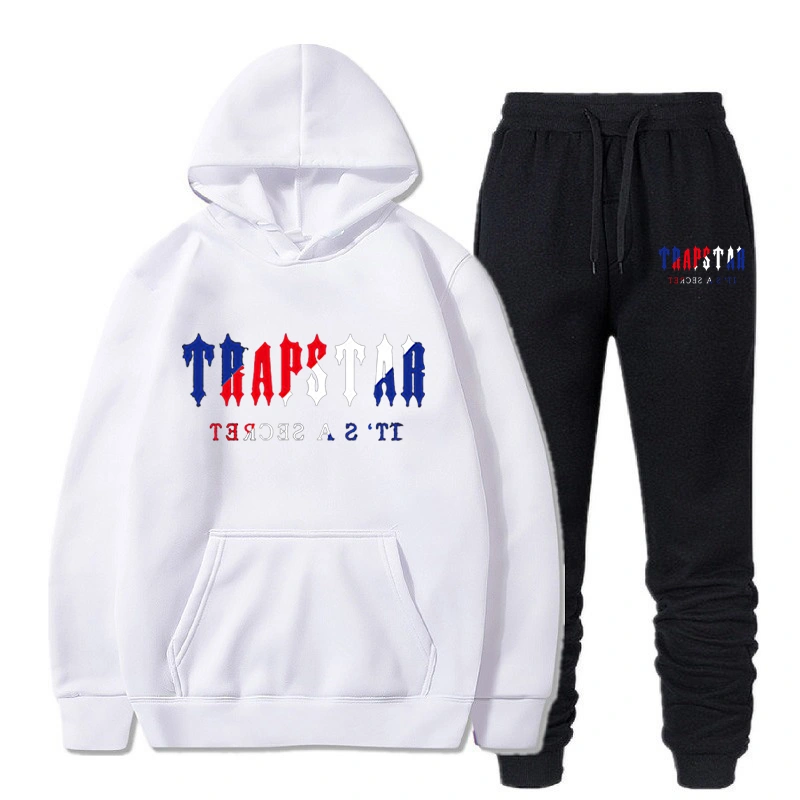 2022 New Tracksuit Men Female Warmth Two Pieces Set Loose Hoodies Printing Sweatshirt Pants Suit Hoody Sportswear Couple Outfit