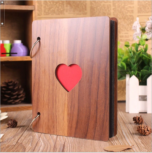 Home Fashion Simple 6-inch Wooden Photo Album