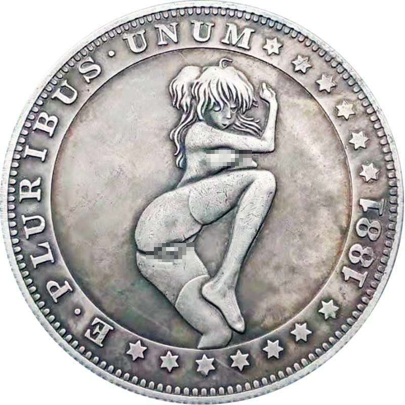 Fashion Personality Silver Dollar Wanderer Coin