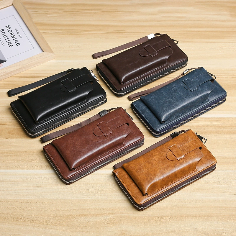 Men's Wallet Long Multi Card Slots Business Zipper