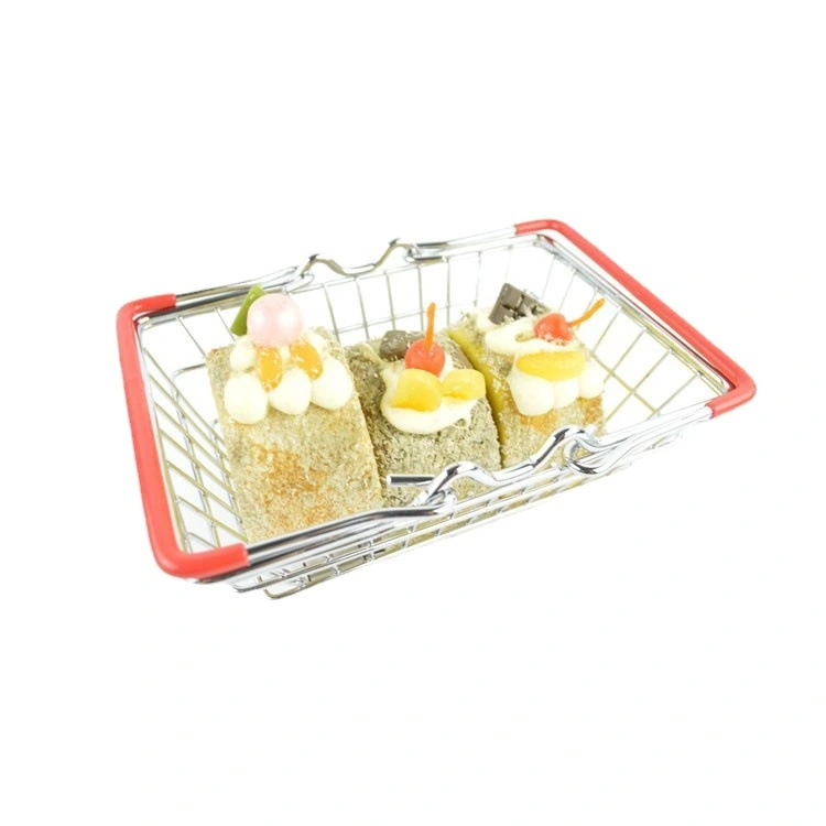 Creative Tableware Mini Shopping Basket Western Restaurant Metal Basket