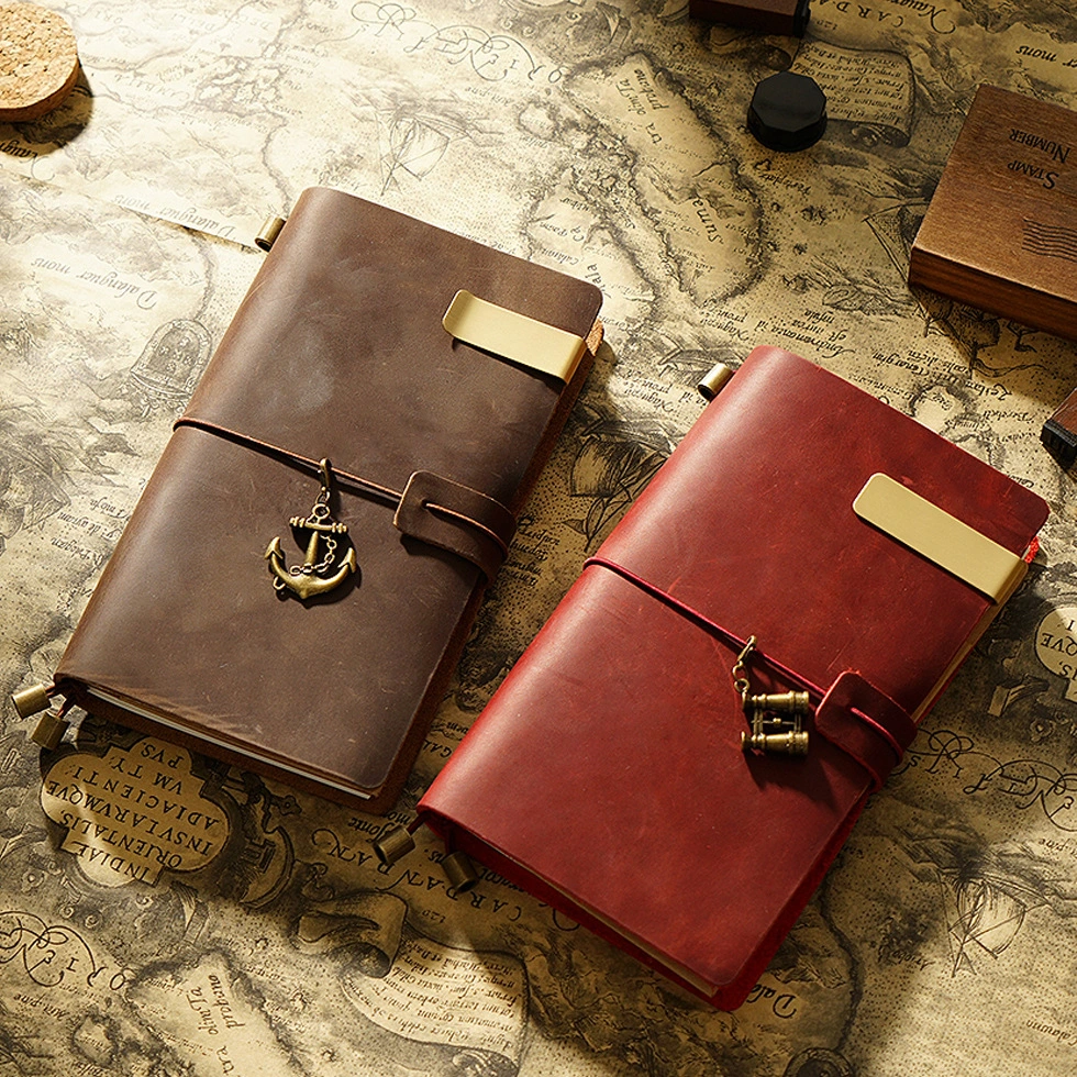 Leather Notebook Passport Top Leather Personality Retro