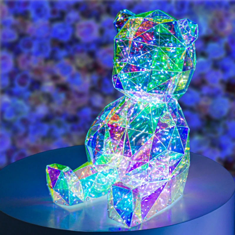 Decoration Birthday Gift Shining Colorful Little Bear