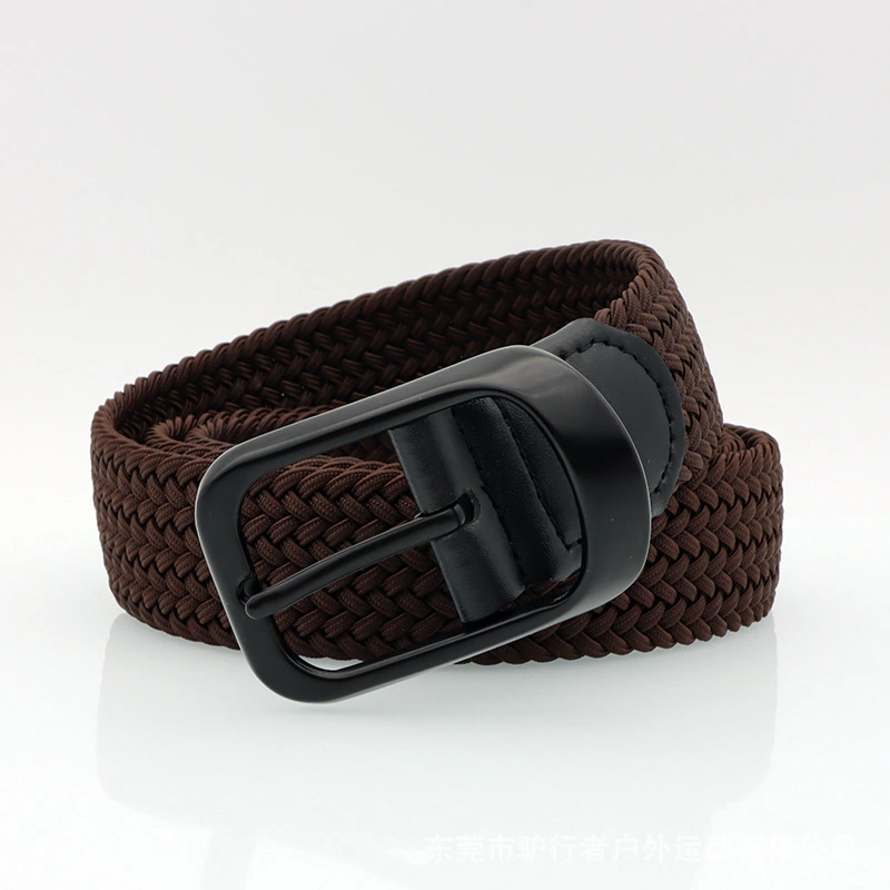 Solid Woven Belt Comfortable Casual Men's