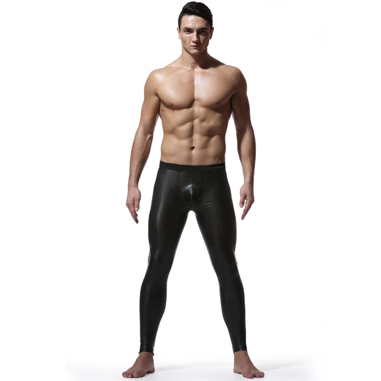 Faux Leather Leather Trousers For Black Stage Performance