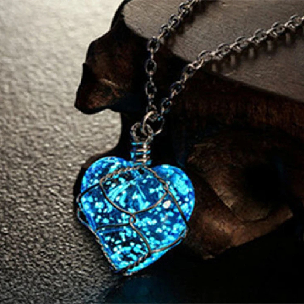 925 Sterling Silver Plated Necklace Love Luminous