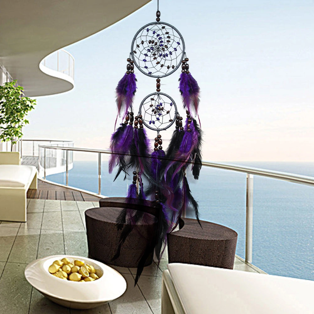 New Natural Feather Dreamcatcher Car Decoration Pendant