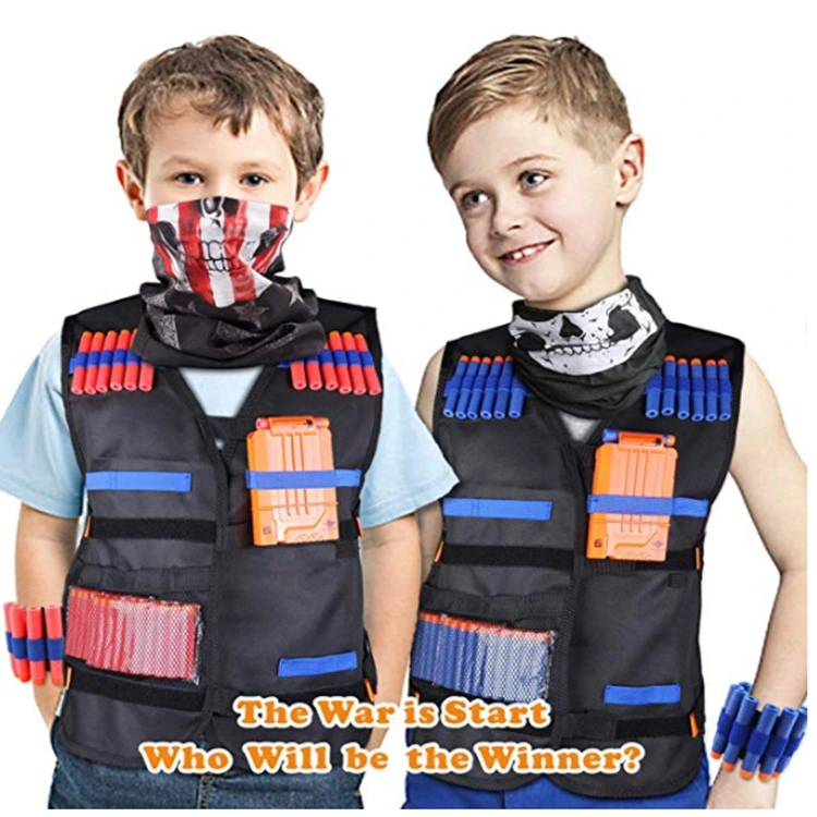 Children's Tactical Vest Equipment Soft Bullet Gun Attack Elite Series NeF Accessories Set