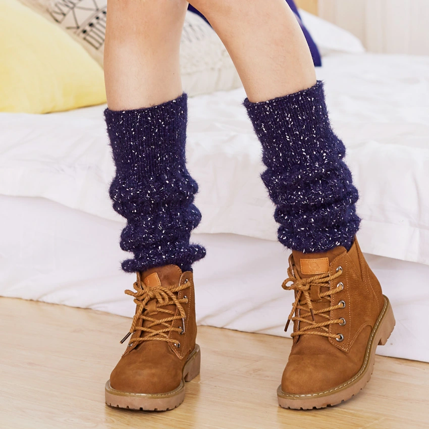 Dotted Yarn Twist Short Tube Foot Sock Loose