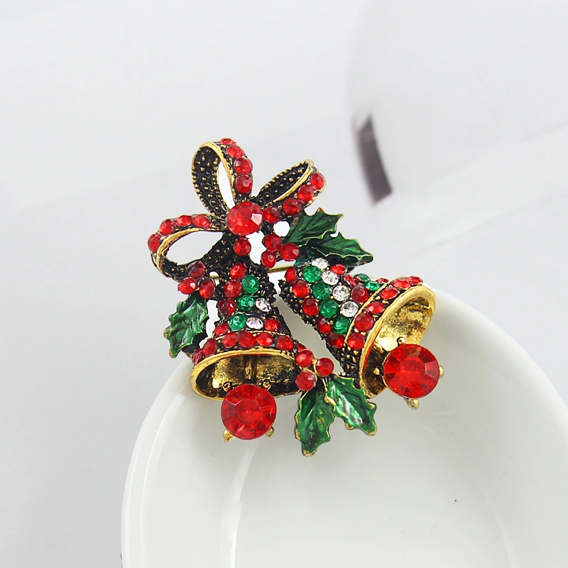 Vintage Jingle Bow Ribbon Brooch