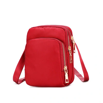 Mini Vertical Nylon Crossbody Phone Bag