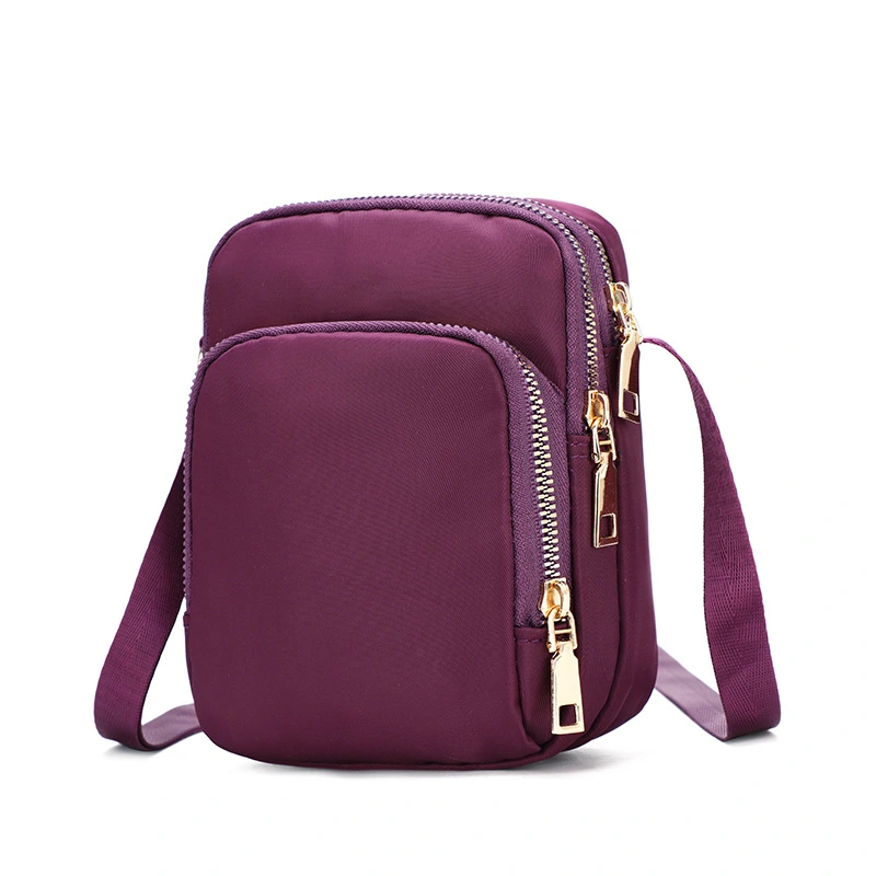 Mini Vertical Nylon Crossbody Phone Bag