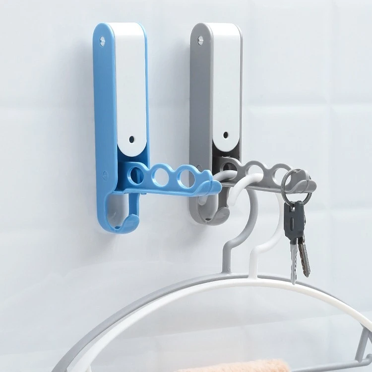 Hole-free Kitchen Bathroom Wall Sliding Row Hooks Suction Wall Behind The Door Coat