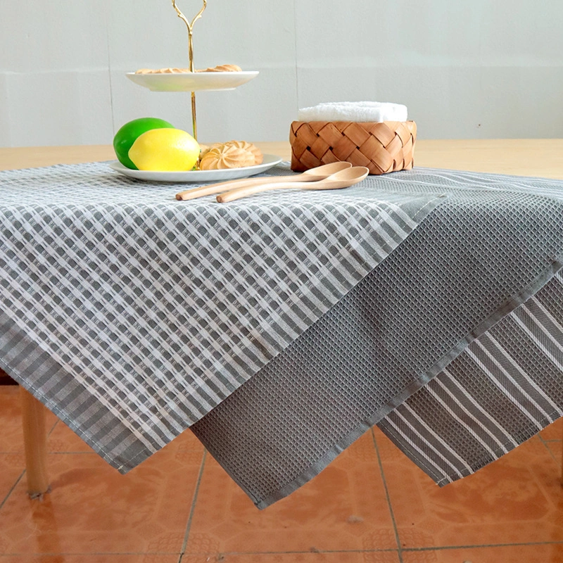 3 Pairspack Gray Series Home Fabric Waffle Tea Towel Napkin Kitchen Napkin