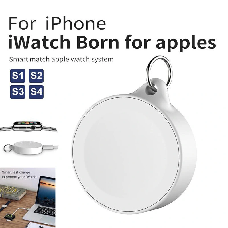 Suitable For Watch12345 Generation Watch Wireless Charger Portable Magnetic Keychain Watch Wireless Charger