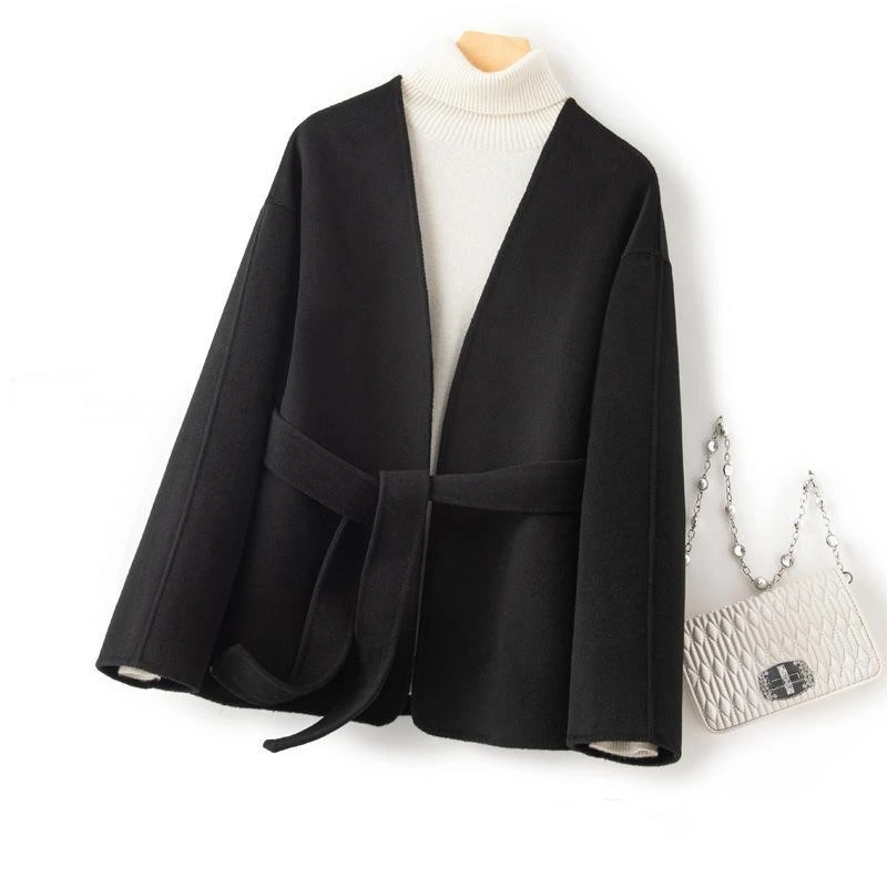 Women's Short Loose Tweed Coat Tweed Jacket