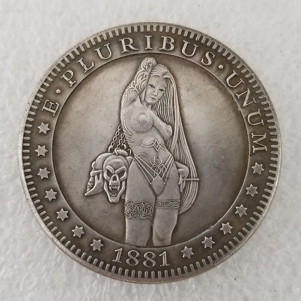 1881 American Morgan Skull Hobo Commemorative Coin