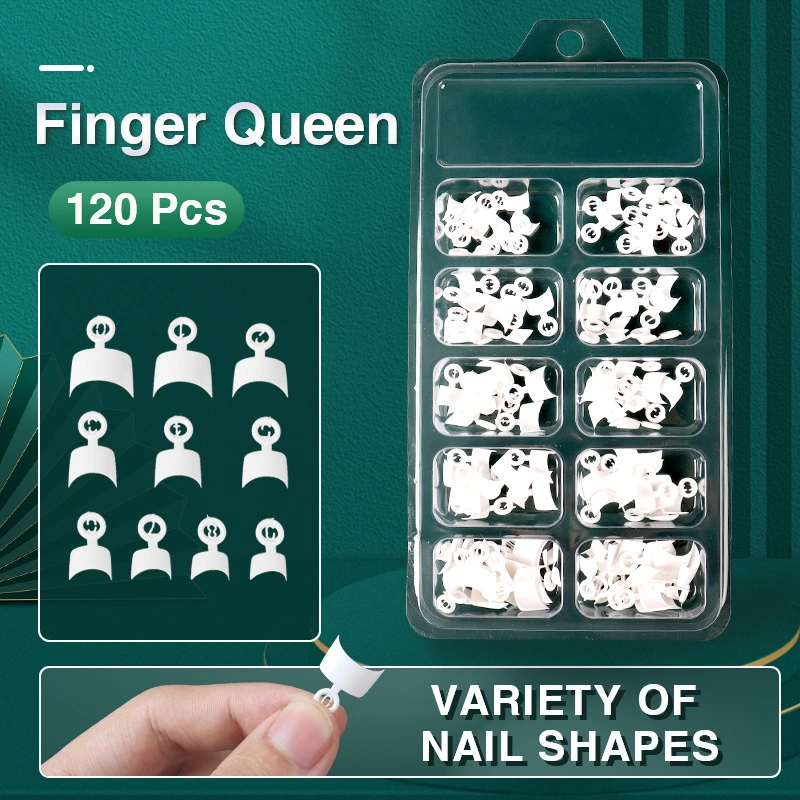 Nail Art Crescent Natural Half Sticker