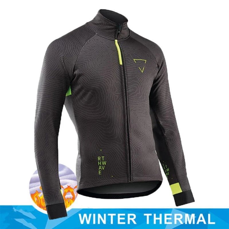Men's Winter Warm Wool Cycling Jersey