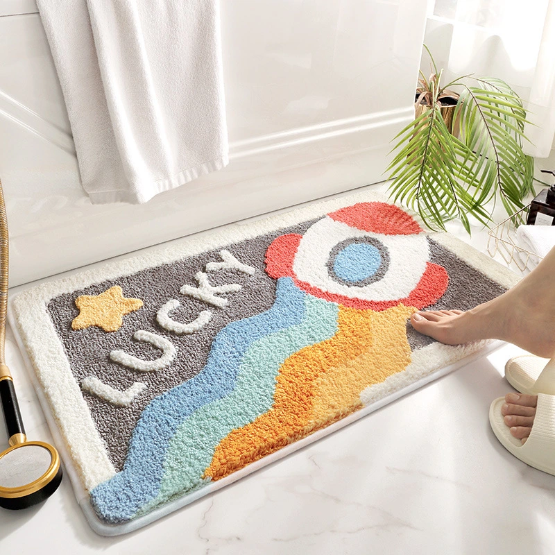 Home Bathroom Absorbent Non-slip Foot Mat