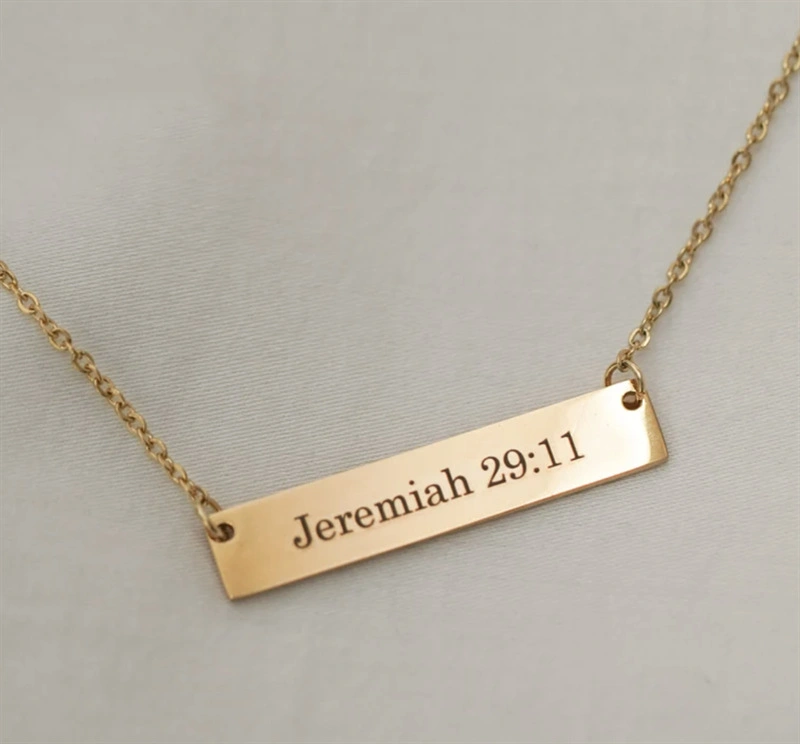 Stainless Steel Gift Necklace Pendant Diy Strip