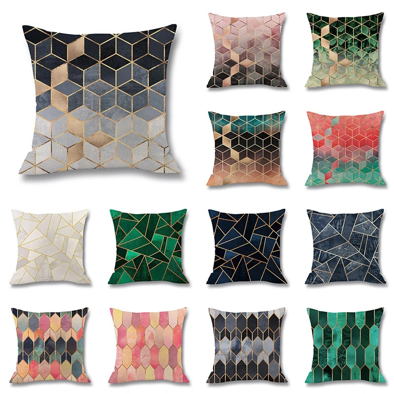 Colorful Geometric Digital Printing Pillow