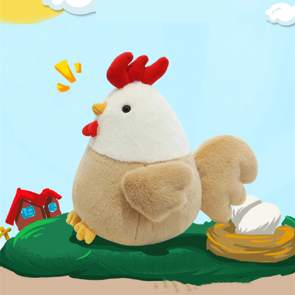 Plush Stuffed Chicken Doll Cute Ragdoll Soft