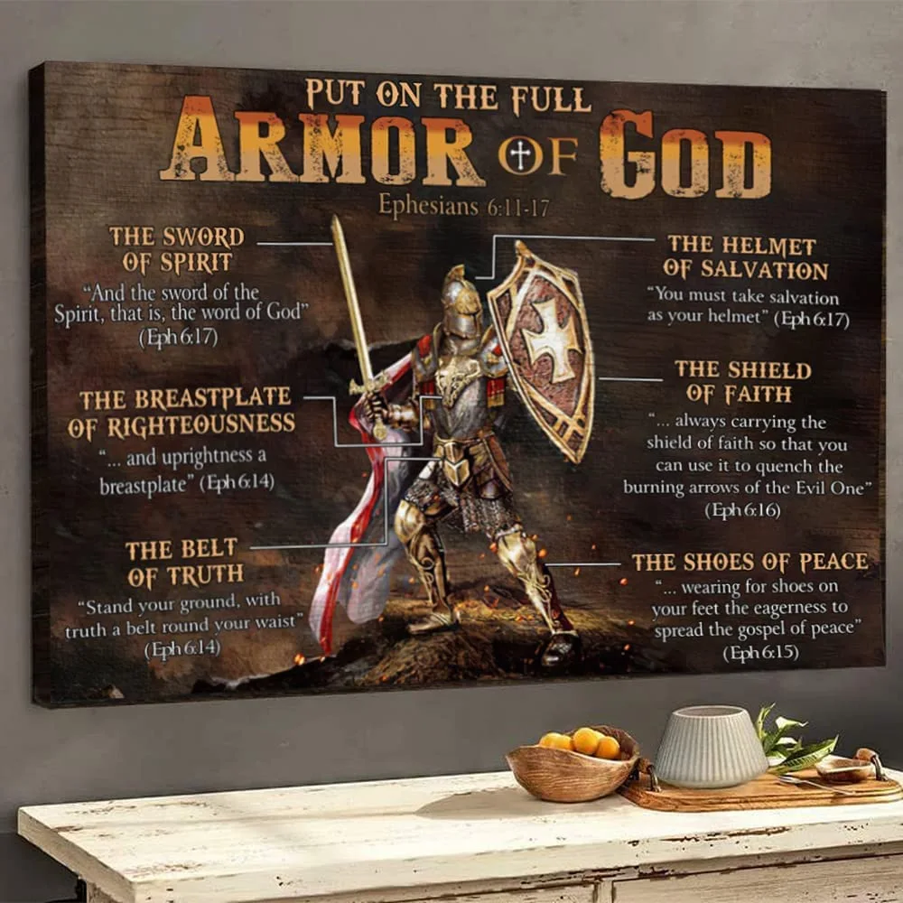 Put On God's Full Armor Canvas God Wall Art