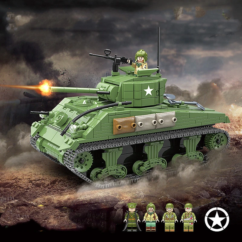 Tank Series Model Building Block Toys Compatible