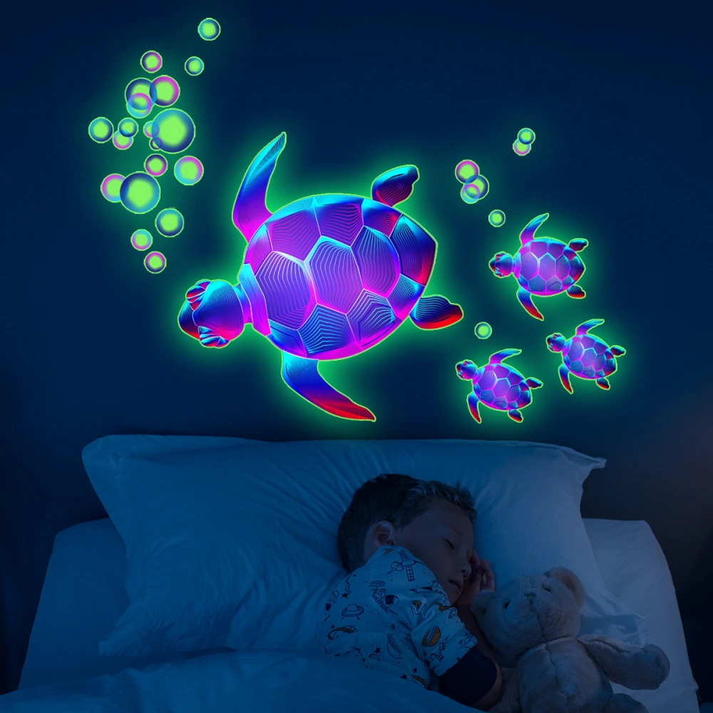 Creative Fashion Luminous Turtle Pattern Decorative Wall Stickers