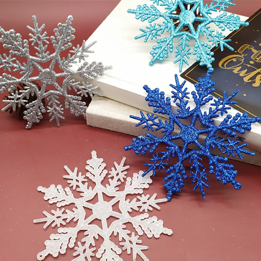 Christmas Decoration Supplies Snowflake Plastic Layout Window Stickers