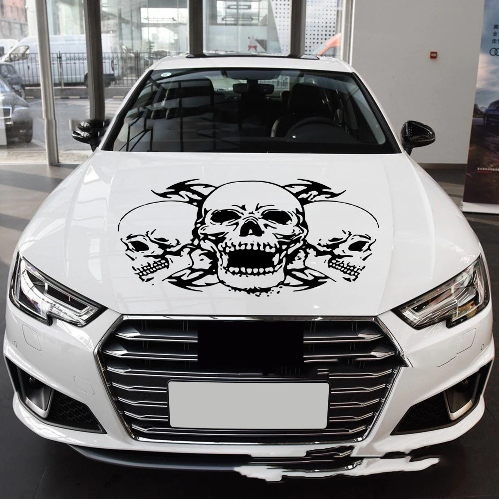 Three Skull Totem Body Decals For General Use