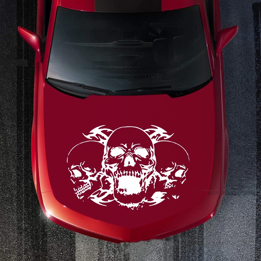 Three Skull Totem Body Decals For General Use