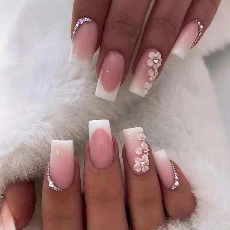 French Style White Romantic Simple Pure Want To Wear Nail Stickers