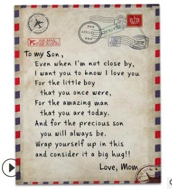 Diy Envelope Envelope Office Lazy Sofa Letter Writing Flannel Blanket