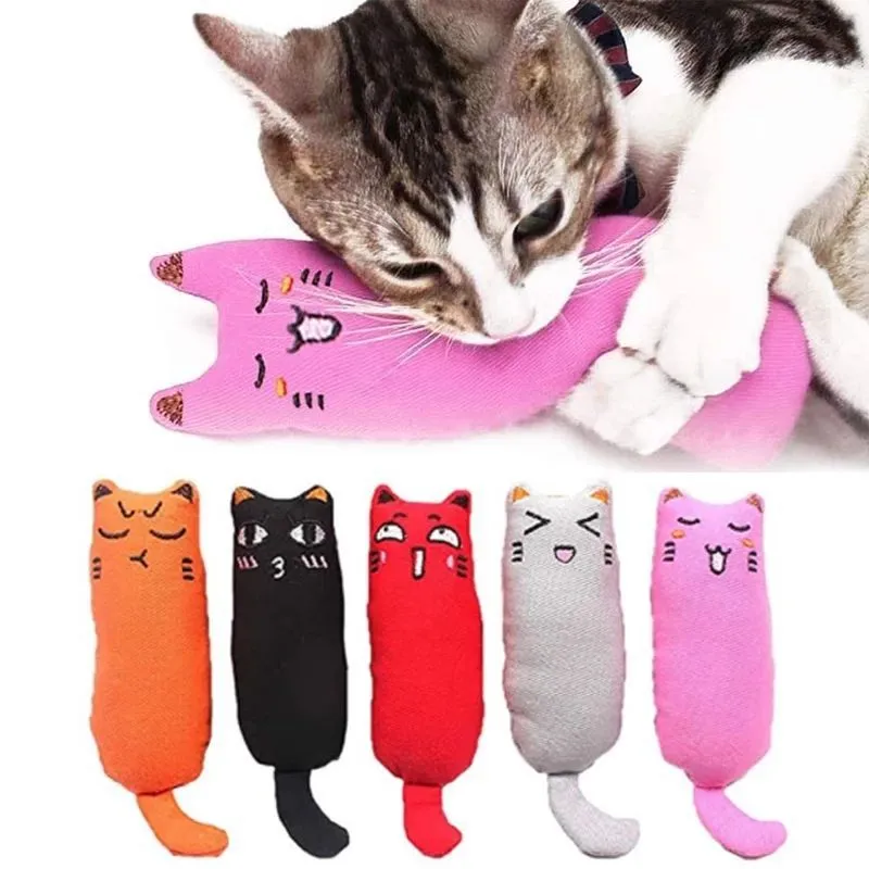 Pet Cat Mint Pure Cotton Fabric Cat Bite Educational Bite-resistant Molar Toy