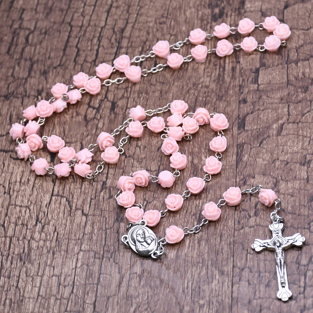 Women's Fashion Flower Cross Necklace Tree