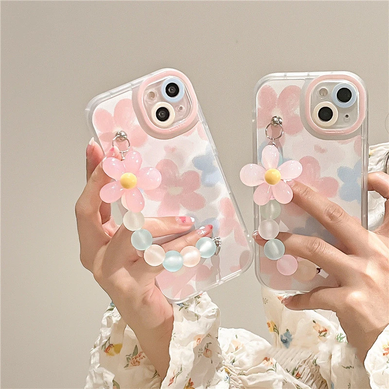 Fashion Simple Flower Bracelet Phone Case