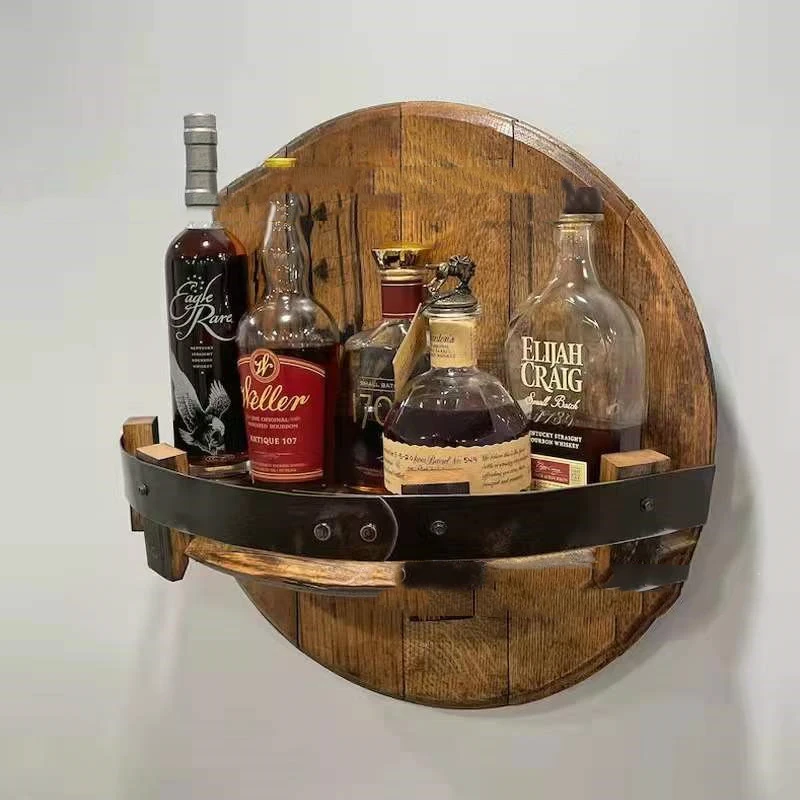 New Wooden Wine Display Stand With Creative Pendant