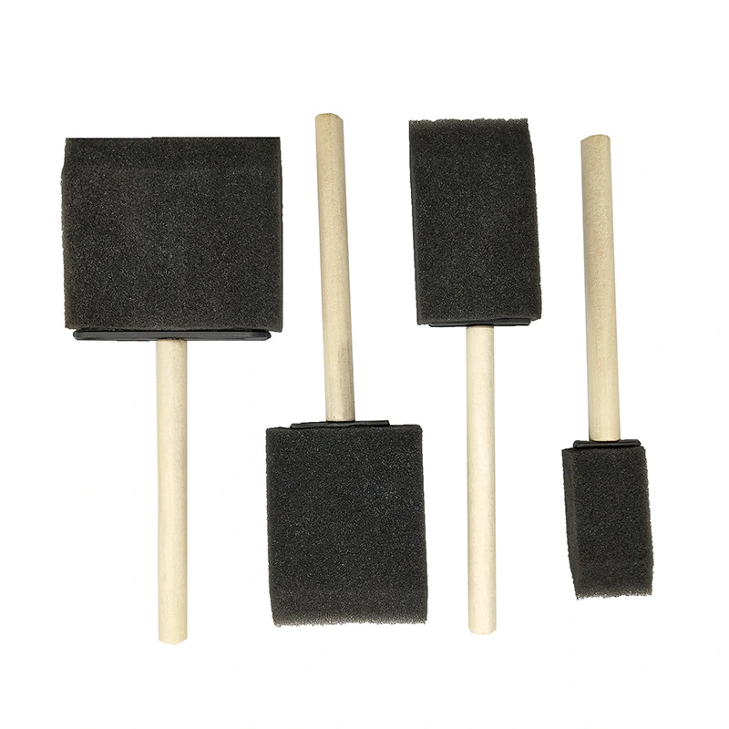 Wooden Handle Sponge Paint Brush Painting Tools