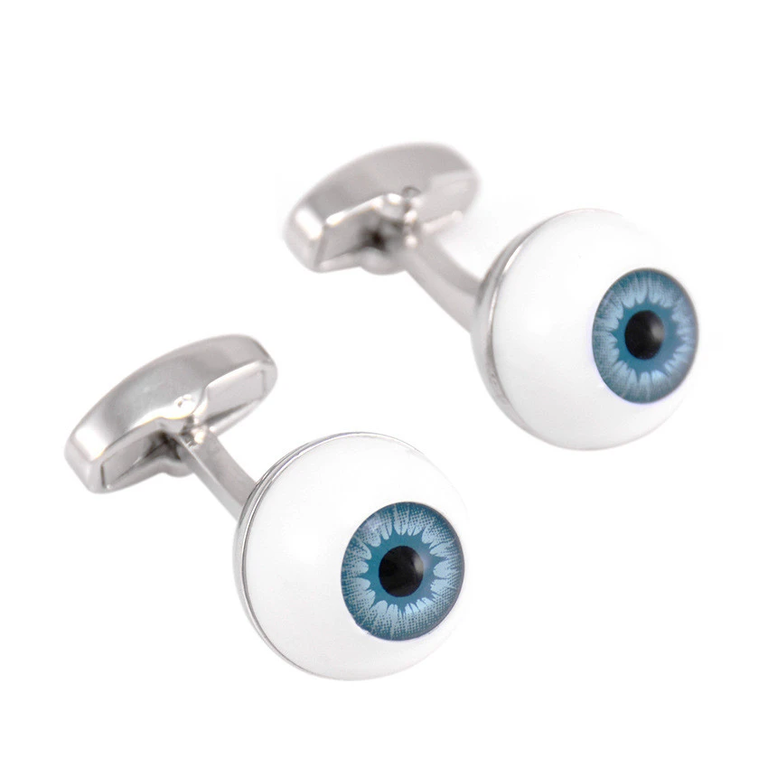 Blue Pupil Eye Shape Cufflinks