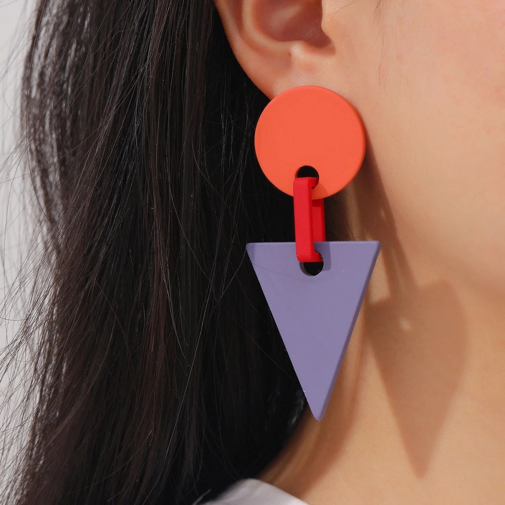 Triangle Light Internet Celebrity Geometric Earrings