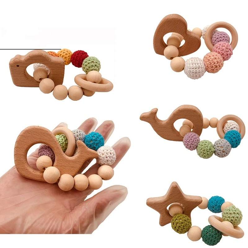 DIY Baby Beech Animal Molar Bracelet Toy