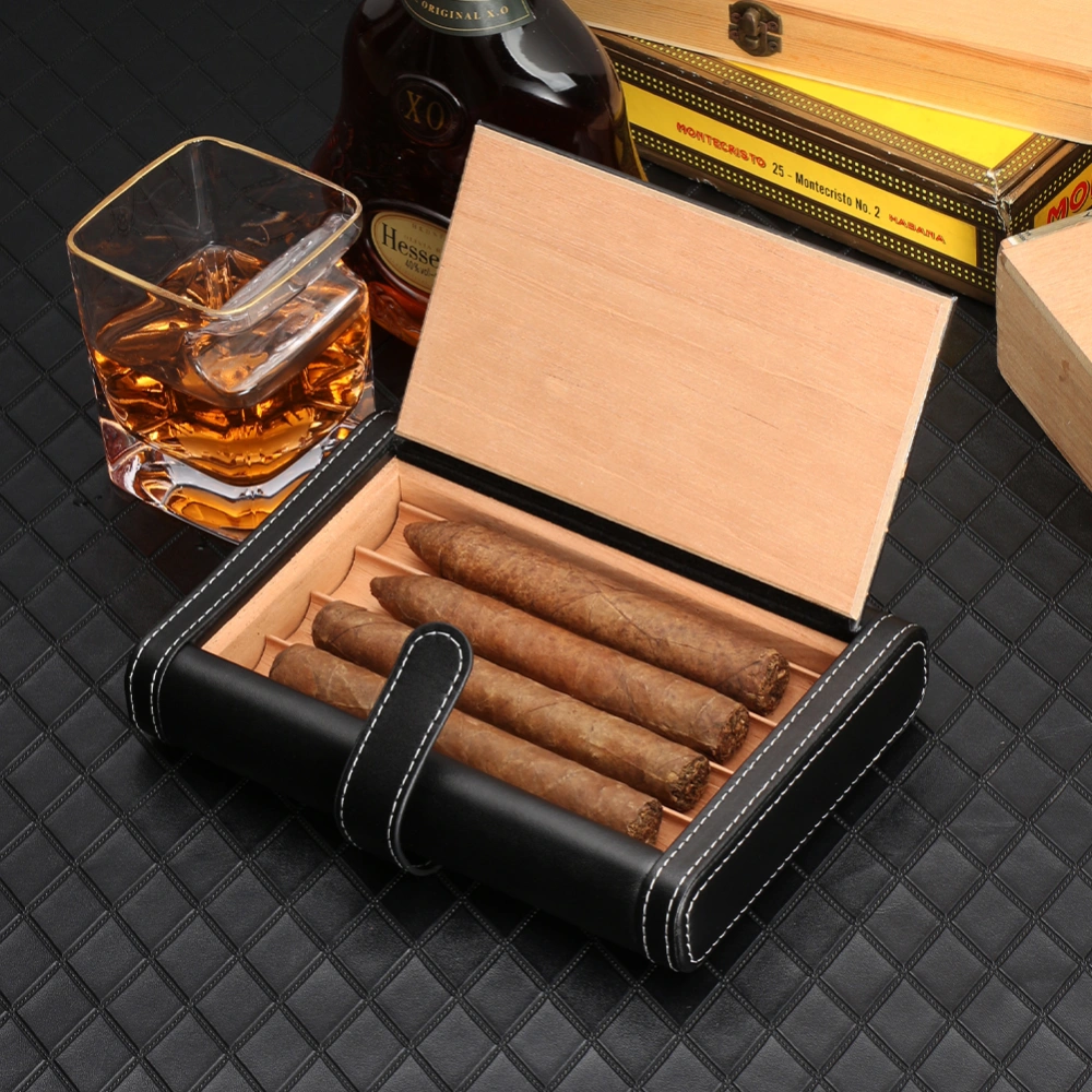 Cigar Moisturizing Box Travel Portable Protective Cover