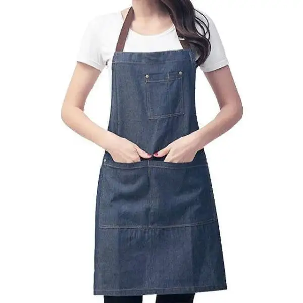 Denim Kitchen Nail Enhancement Advertisement Apron