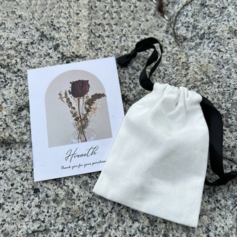 Cotton And Linen Beam Mouth Jewelry Packaging Bag