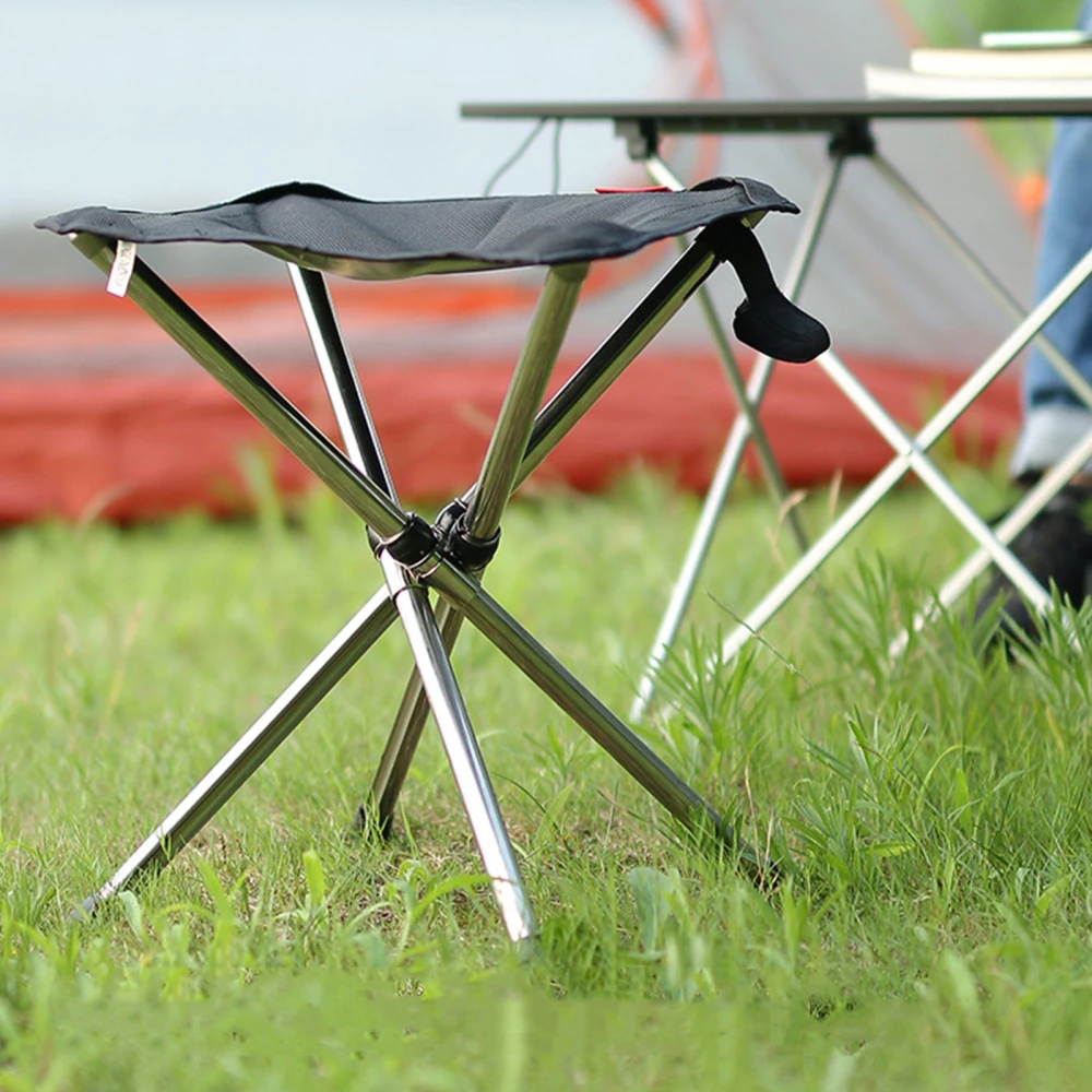 Tie Stainless Steel Camping Chair Bench