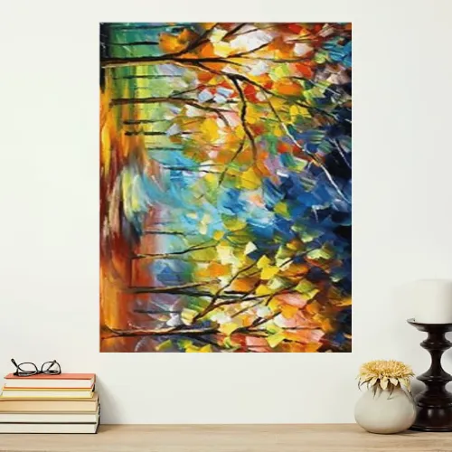 Glowing Trees Canvas Wallart