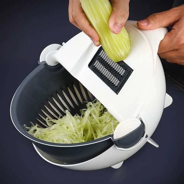 Multifunctional 9 In 1 Vegetable Cutter And Drain Basket